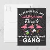 We zijn meer dan alleen maar Scrapbooking Vrienden Briefkaart (Voorkant / Achterkant)