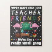 We zijn meer dan leraren vrienden, flamingo T-Shir Legpuzzel (Verticaal)