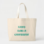 We zijn meer dan veroveraars Christelijk Grote Tote Bag (Voorkant)