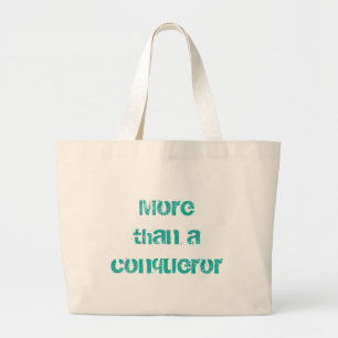 We zijn meer dan veroveraars Christelijk Grote Tote Bag