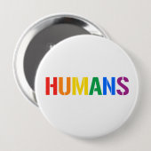 WE ZIJN MENSEN RONDE BUTTON 4,0 CM (Voorkant /achterkant)