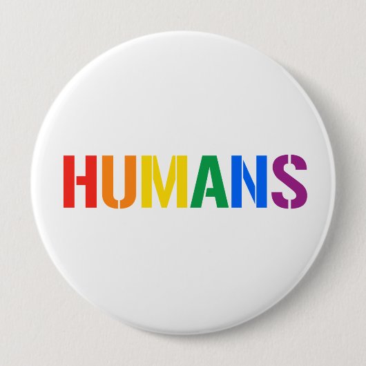 WE ZIJN MENSEN RONDE BUTTON 4,0 CM (Voorkant)