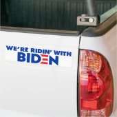 We zijn met Biden 2024. Bumpersticker (Op Truck)