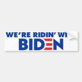 We zijn met Biden 2024. Bumpersticker (Voorkant)