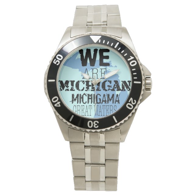 We zijn Michigan Michigama Great Waters Horloge (Voorkant)