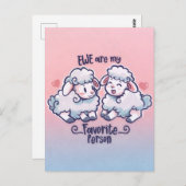 We zijn mijn favoriete persoon briefkaart (Voorkant / Achterkant)