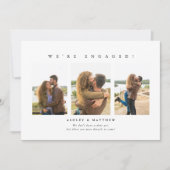 We zijn Minimalist Foto Verloving Aankondiging (Voorkant)