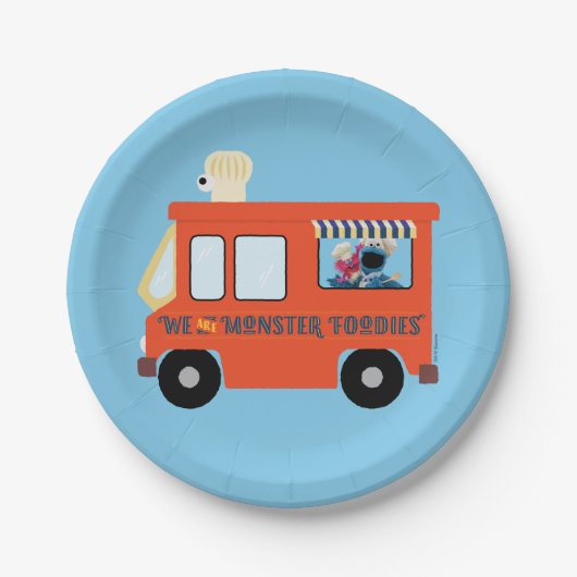 We zijn Monster Foodies Papieren Bordje (Voorkant)