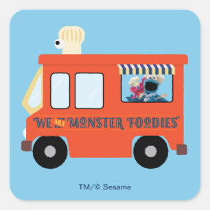 We zijn Monster Foodies Vierkante Sticker