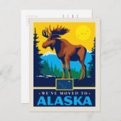 We zijn naar Alaska verhuisd Uitnodiging Briefkaart (Voorkant / Achterkant)