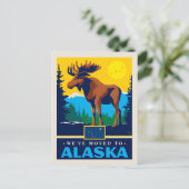 We zijn naar Alaska verhuisd Uitnodiging Briefkaart (Staand voorkant)