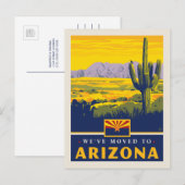 We zijn naar Arizona verhuisd Uitnodiging Briefkaart (Voorkant / Achterkant)