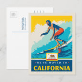We zijn naar Californië verhuisd Uitnodiging Briefkaart (Voorkant / Achterkant)