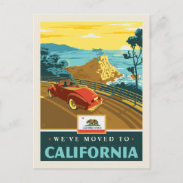 We zijn naar Californië verhuisd Uitnodiging Briefkaart