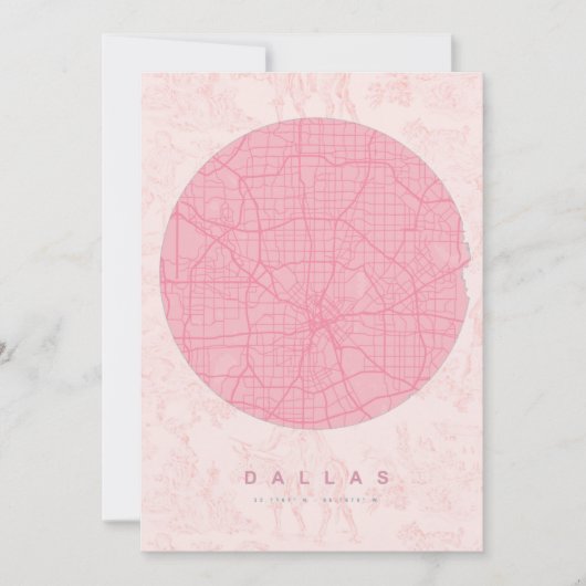 We zijn naar Dallas Moving Announcement verhuisd Kaart (Voorkant)