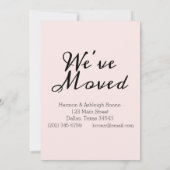 We zijn naar Dallas Moving Announcement verhuisd Kaart (Achterkant)