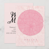 We zijn naar Dallas Moving Announcement verhuisd Kaart (Voorkant / Achterkant)