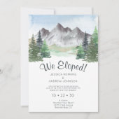 We zijn naar de Eloped Mountain Waterverf geweest Kaart (Voorkant)