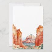 We zijn naar de Waterverf Desert Red Rock Elopemen Kaart (Achterkant)