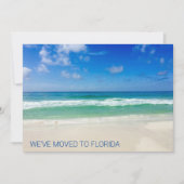We zijn naar Florida Destin Beach Photo Moving Aankondiging (Voorkant)