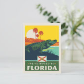We zijn naar Florida verhuisd Uitnodiging Briefkaart (Staand voorkant)