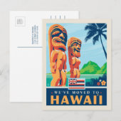 We zijn naar Hawaï verhuisd Uitnodiging Briefkaart (Voorkant / Achterkant)