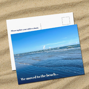 We zijn naar het Beach New Home-adres gegaan Briefkaart