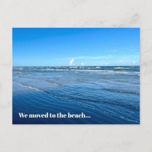 We zijn naar het Beach New Home-adres gegaan Briefkaart