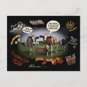 We zijn naar het land verhuisd (aanpasbaar) aankondigingskaart