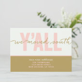 We zijn naar het zuiden verhuisd kaart (Staand voorkant)