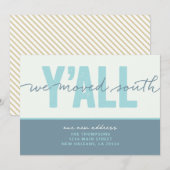 We zijn naar het zuiden verhuisd kaart (Voorkant / Achterkant)