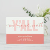 We zijn naar het zuiden verhuisd kaart (Staand voorkant)