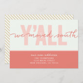 We zijn naar het zuiden verhuisd kaart (Voorkant / Achterkant)