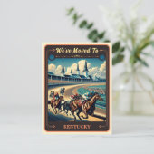We zijn naar Kentucky verhuisd |  BRIEFKAART (Staand voorkant)