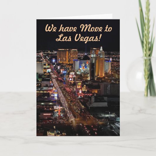 We zijn naar, Las Vegas. Aankondiging Kaarten (Voorkant)