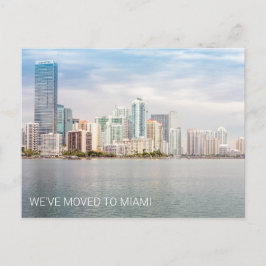 We zijn naar Miami Florida Beach Photo Moving Briefkaart