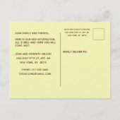 We zijn naar NYC Cityscape Budget Moving Aankondigingskaart (Achterkant)