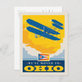 We zijn naar Ohio verhuisd Uitnodiging Briefkaart (Voorkant / Achterkant)