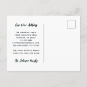 We zijn naar ons Happy Place New Address gegaan Aankondigingskaart (Achterkant)