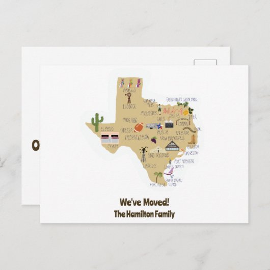 We zijn naar Texas Briefkaart gegaan (Voorkant / Achterkant)