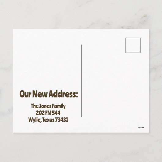 We zijn naar Texas Briefkaart gegaan (Achterkant)