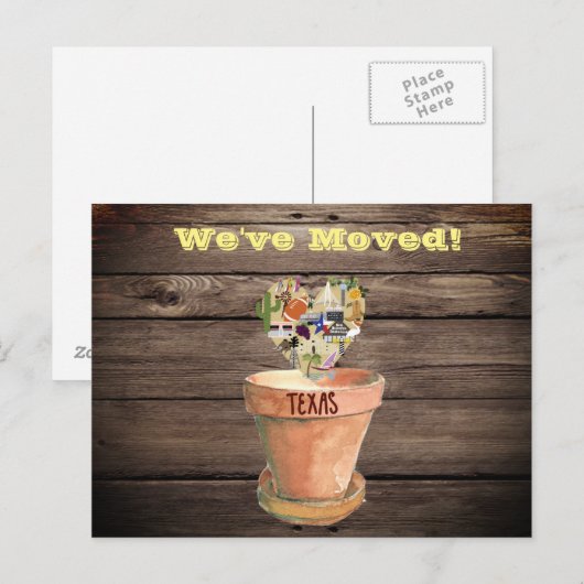 We zijn naar Texas Briefkaart gegaan (Voorkant / Achterkant)