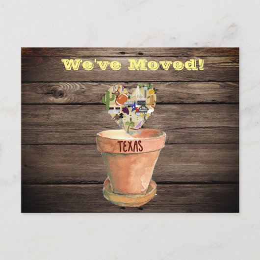 We zijn naar Texas Briefkaart gegaan (Voorkant)