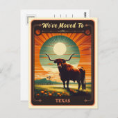 We zijn naar Texas verhuisd |  BRIEFKAART (Voorkant / Achterkant)