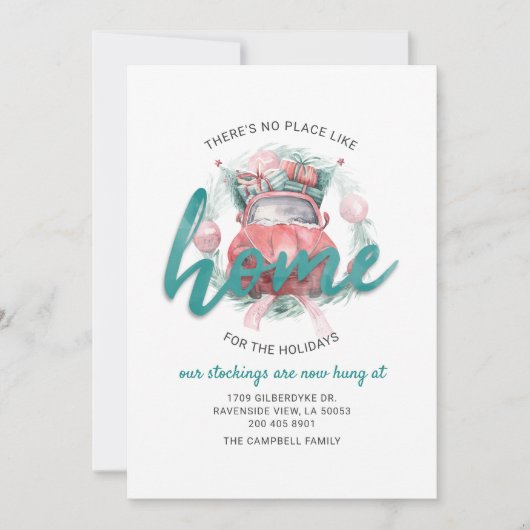 We zijn naar Vakantie-adres verplaatsen Aankondiging (Voorkant)