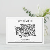 We zijn naar Washington State Floral Mandala verhu Aankondiging (Staand voorkant)