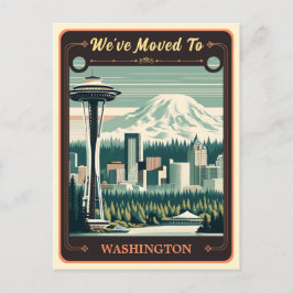 We zijn naar Washington verhuisd |  BRIEFKAART