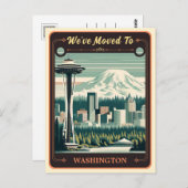 We zijn naar Washington verhuisd |  BRIEFKAART (Voorkant / Achterkant)