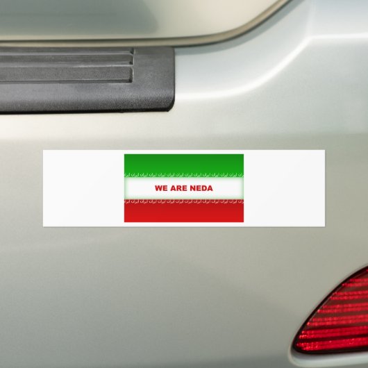 We zijn Neda Bumpersticker (Op auto)