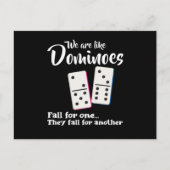 We zijn net als Dominoes Tiles Puzzler Game Gift Briefkaart (Voorkant)